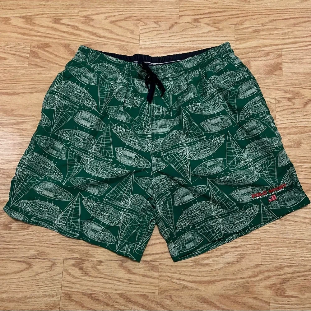 Ralph Lauren Polo Sport Swim Trunks Shorts sz LARGE